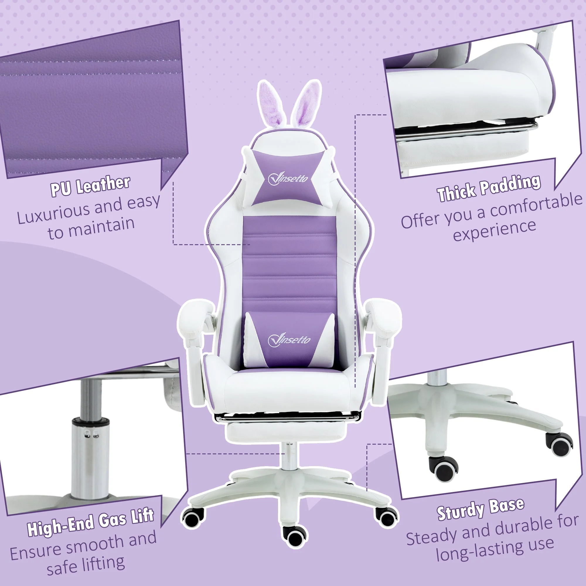 Vinsetto Racing Gaming Chair - Image 8