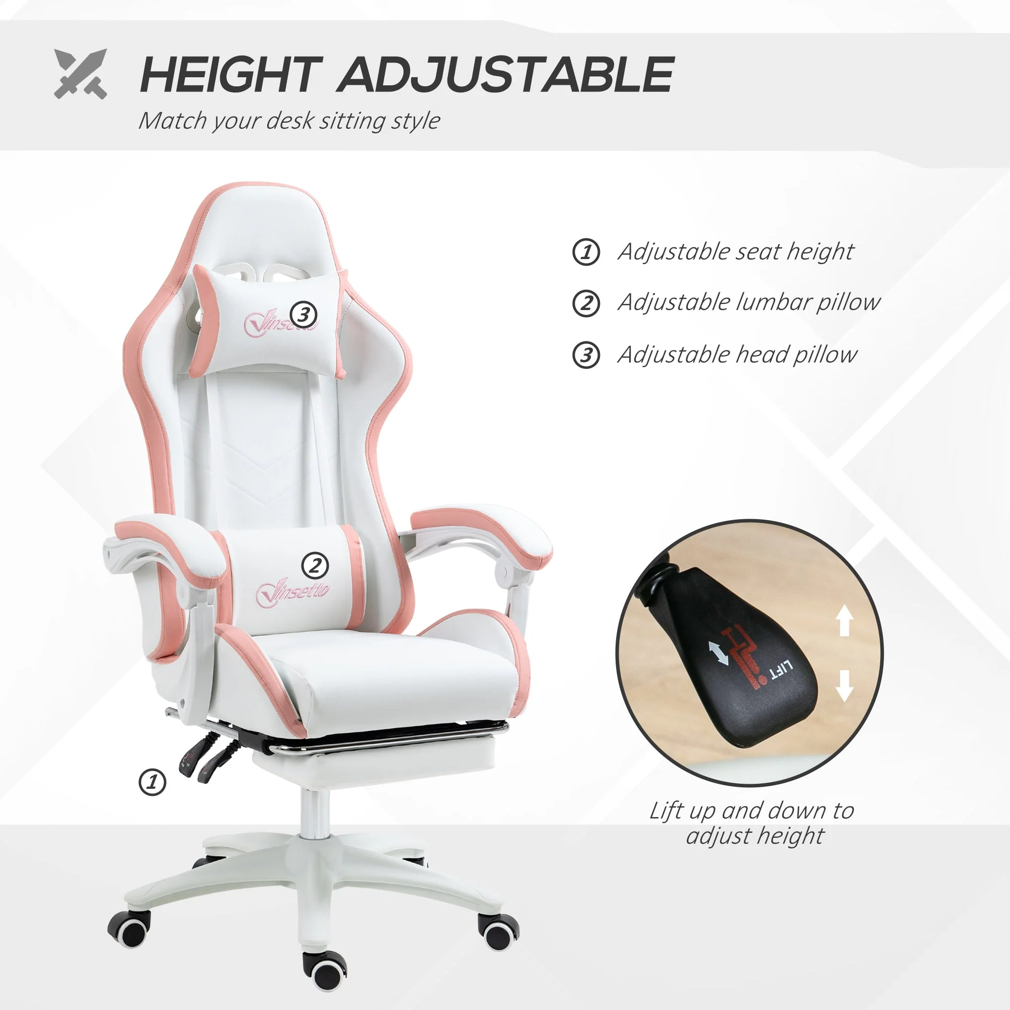 Vinsetto Racing Gaming Chair - Image 4