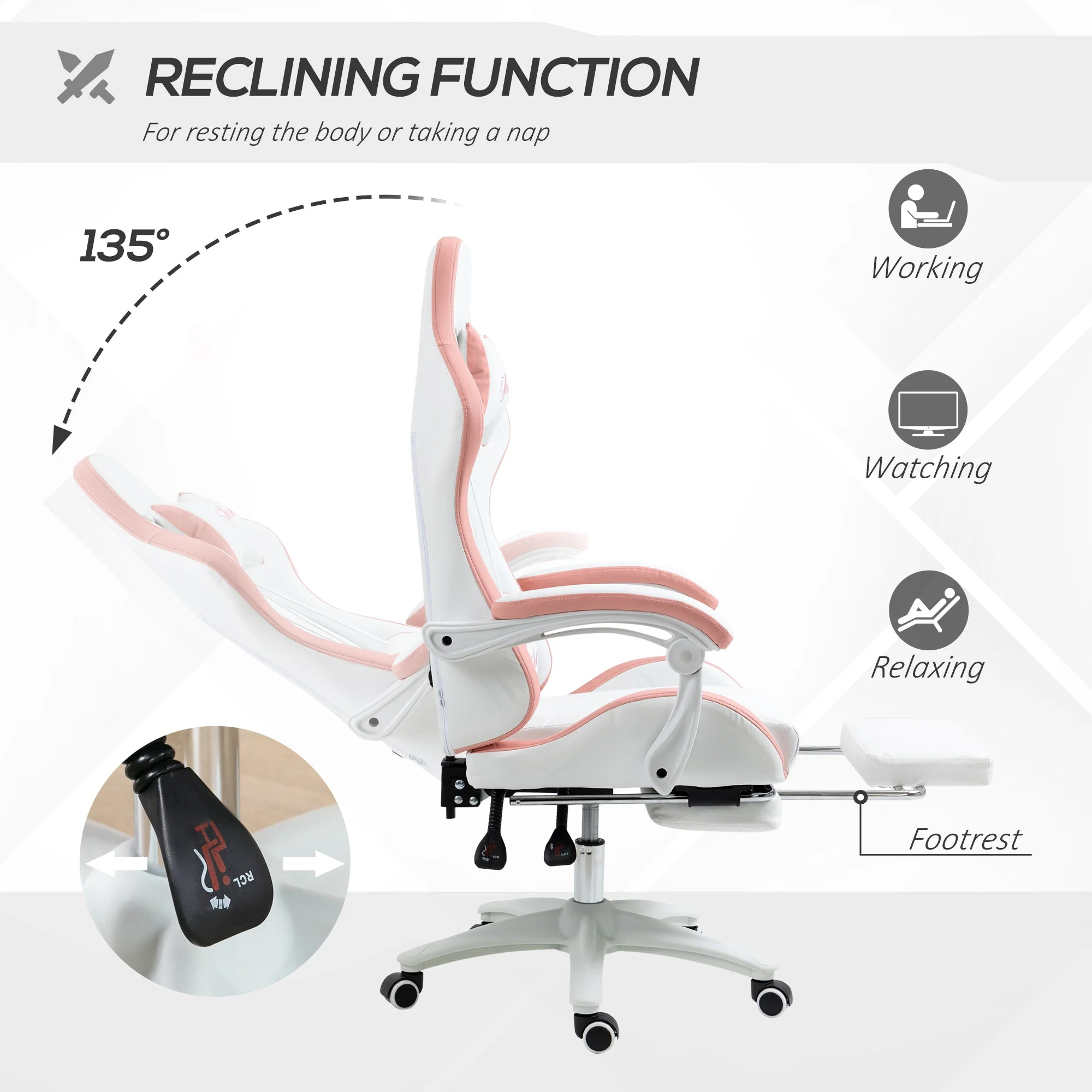 Vinsetto Racing Gaming Chair - Image 5