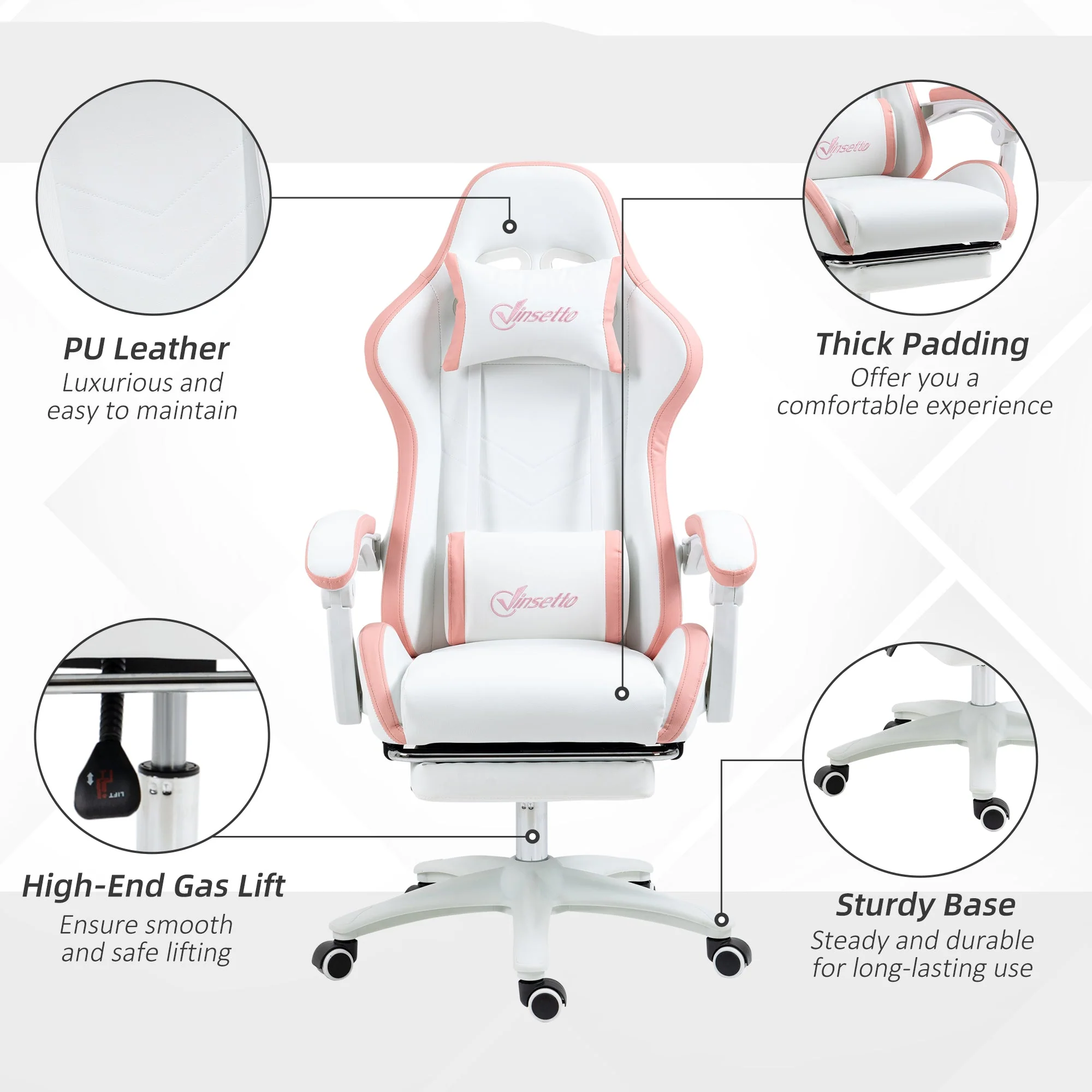 Vinsetto Racing Gaming Chair - Image 7