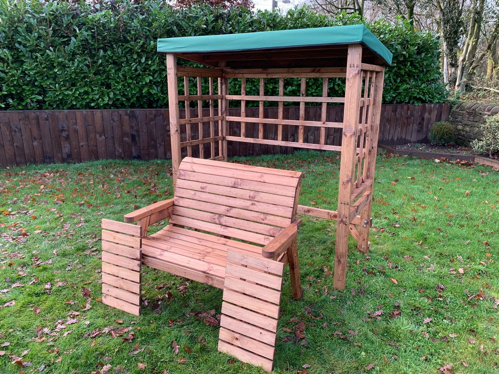 Wentworth Garden Arbour by Charles Taylor - 2 Seats Green Cushions - Image 19