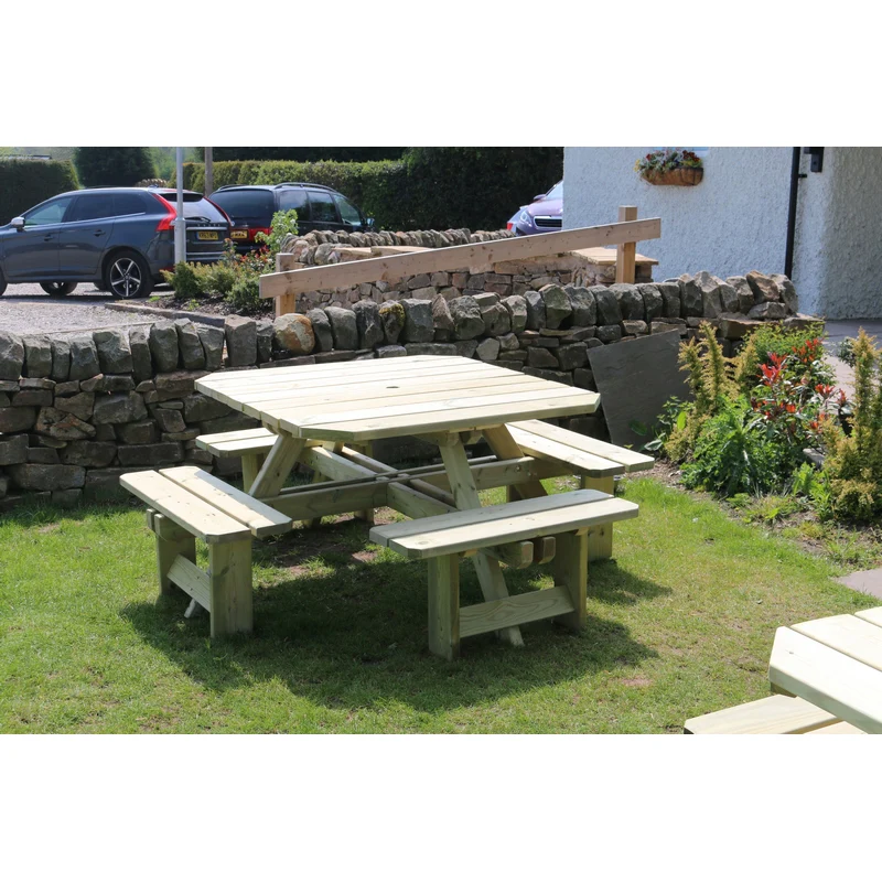 Westwood Garden Picnic Table by Croft - 8 Seats - Image 2