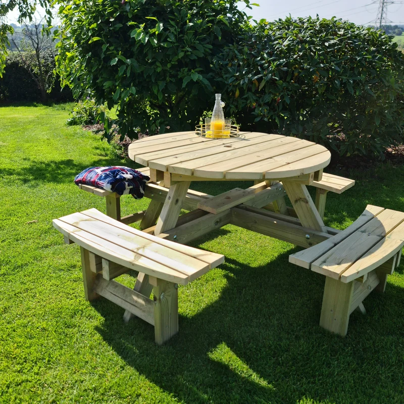 Westwood Garden Picnic Table by Croft - 8 Seats - Image 11