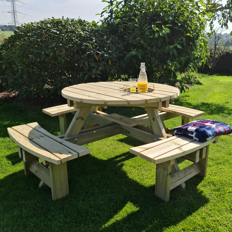 Westwood Garden Picnic Table by Croft - 8 Seats - Image 4
