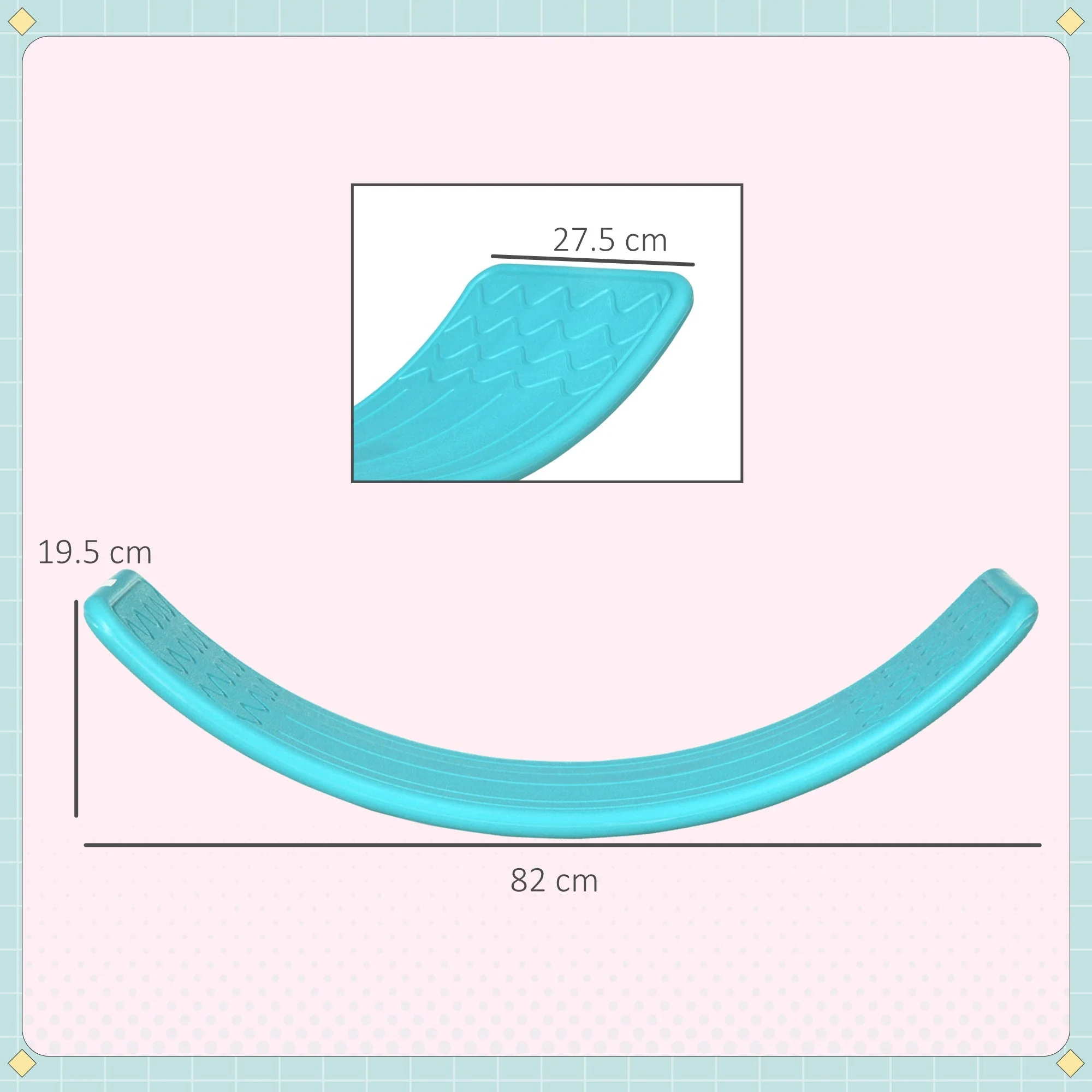 Wobble Balance Board 3 to 6 Years Blue by Zonekiz - Image 2