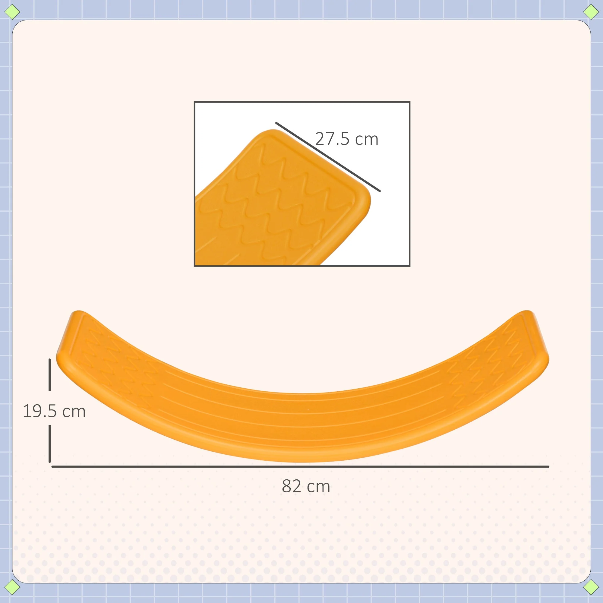 Wobble Balance Board 3 to 6 Years Orange by Zonekiz - Image 3