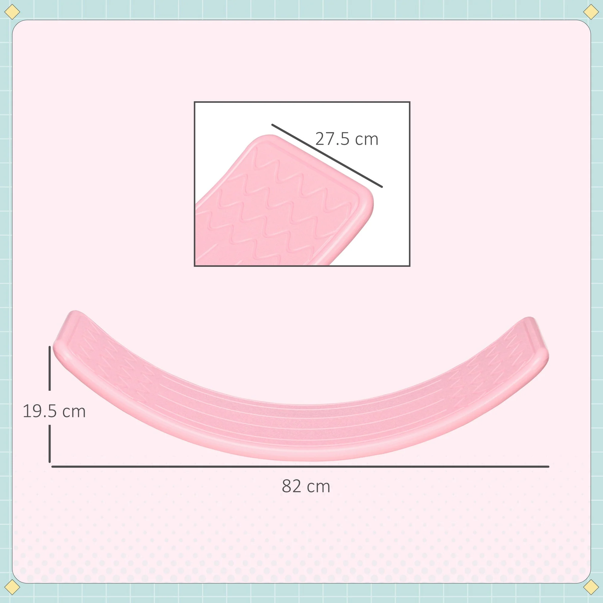 Wobble Balance Board 3 to 6 Years Pink by Zonekiz - Image 3