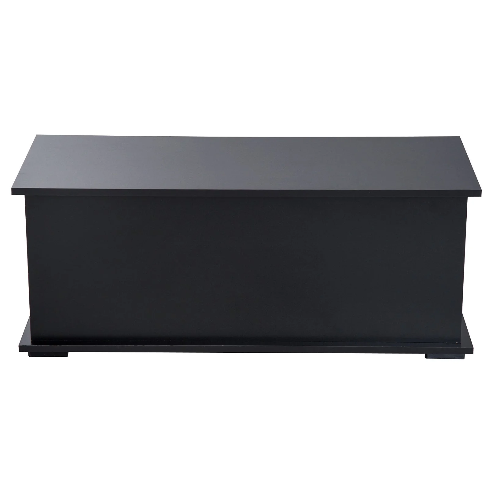 Wooden Storage Box Clothes Toy Chest Bench Seat Ottoman Bedding Blanket Trunk Container With Lid Black - Image 7