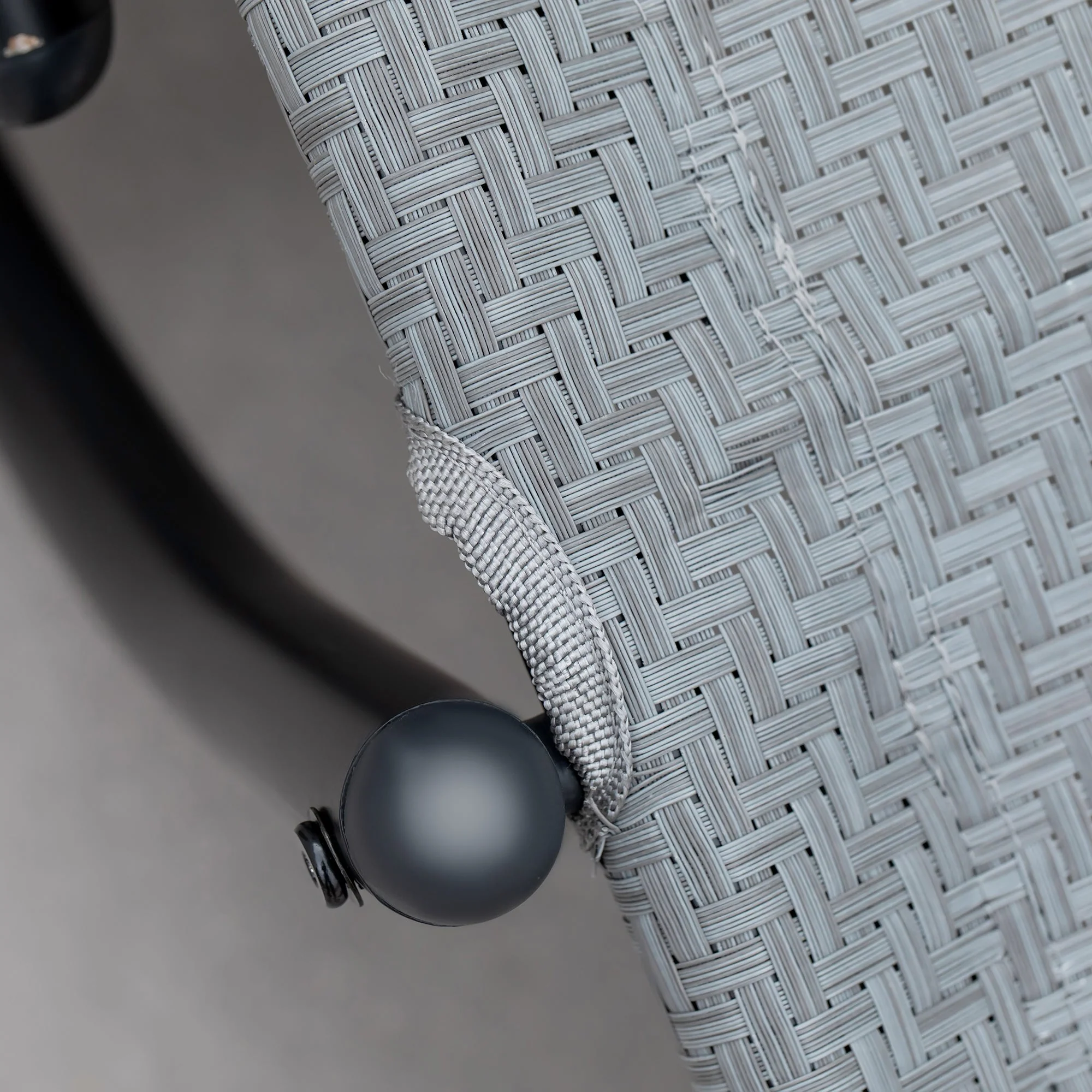 Zero Gravity Rocking Lounge Chair w/ Pillow for Indoor & Outdoor Texteline Grey - Image 8